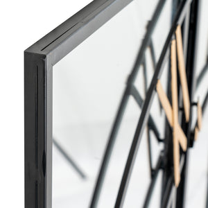 Brooklyn Black And Gold Wall Clock_3983