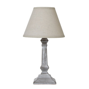 Capsa Column Table Lamp With Linen Shade_740