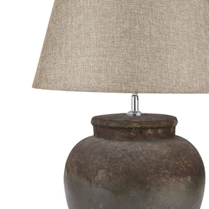 Castello Aged Stone Ceramic Table Lamp_745