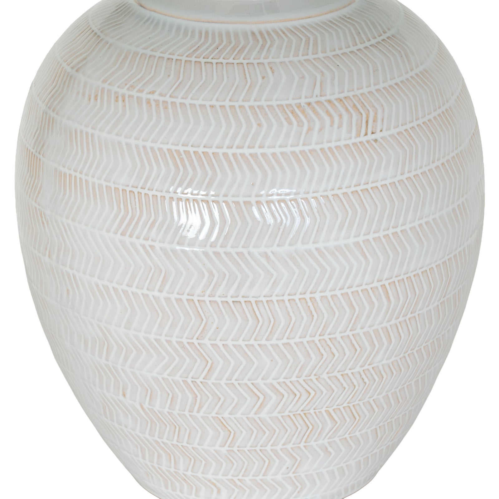 Chevronne Ceramic Table Lamp With Linen Shade_749