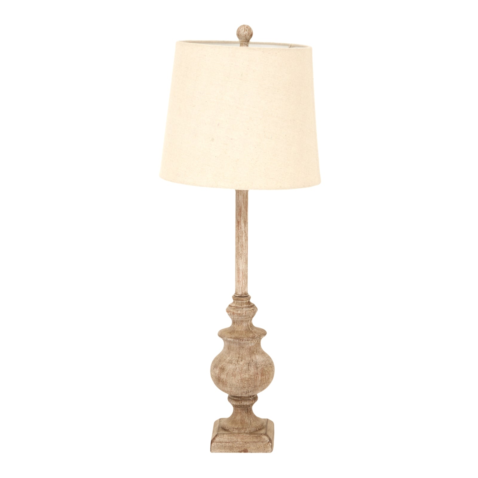 Chiaro Candlestick Table Lamp With Linen Shade_751