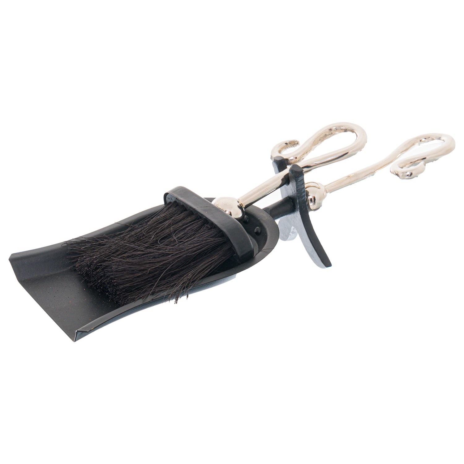 Chrome Crook Handled Hearth Tidy_4299