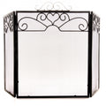 Chrome Topped Three Fold Fire Screen_4304