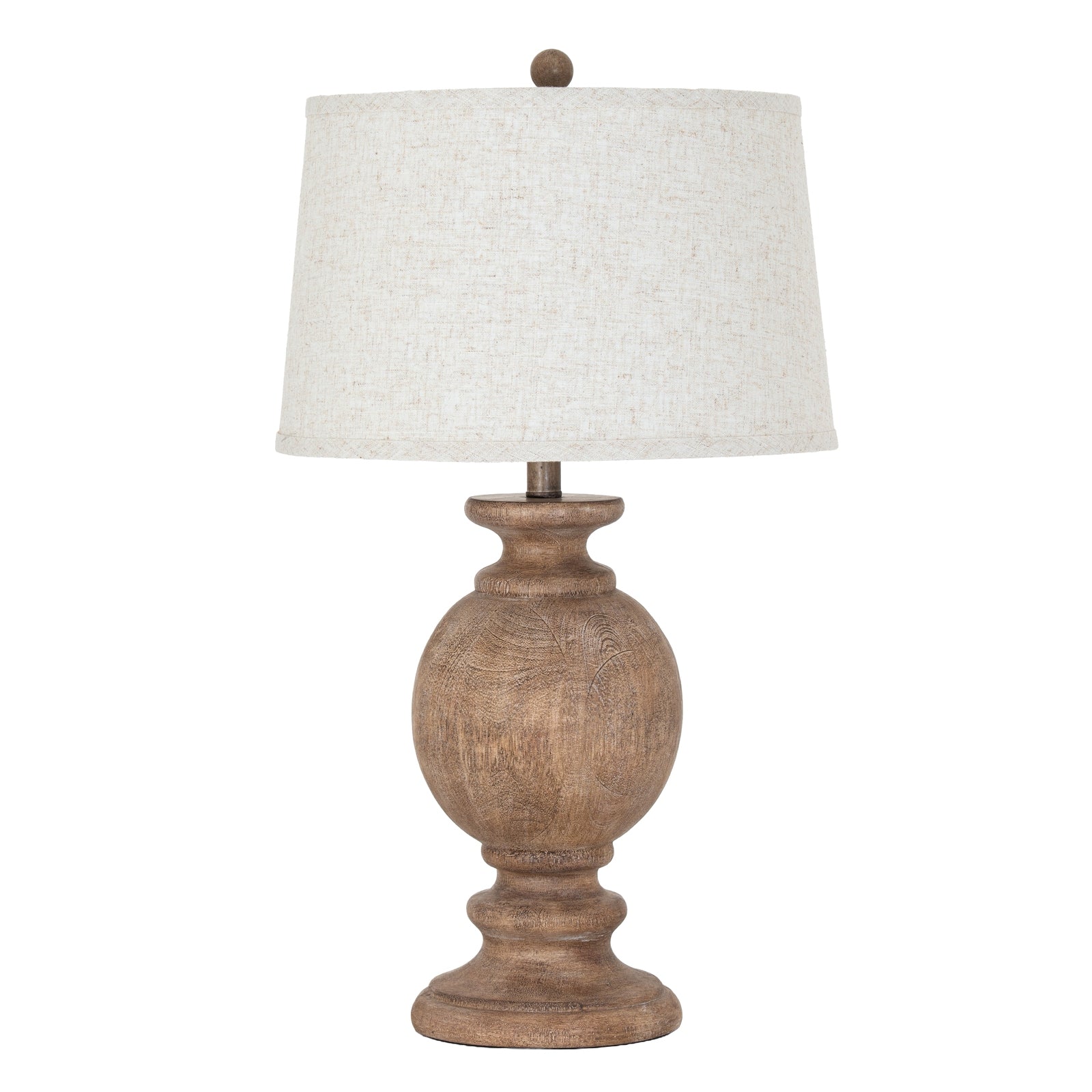 Clarion Table Lamp With Edged Linen Shade_756