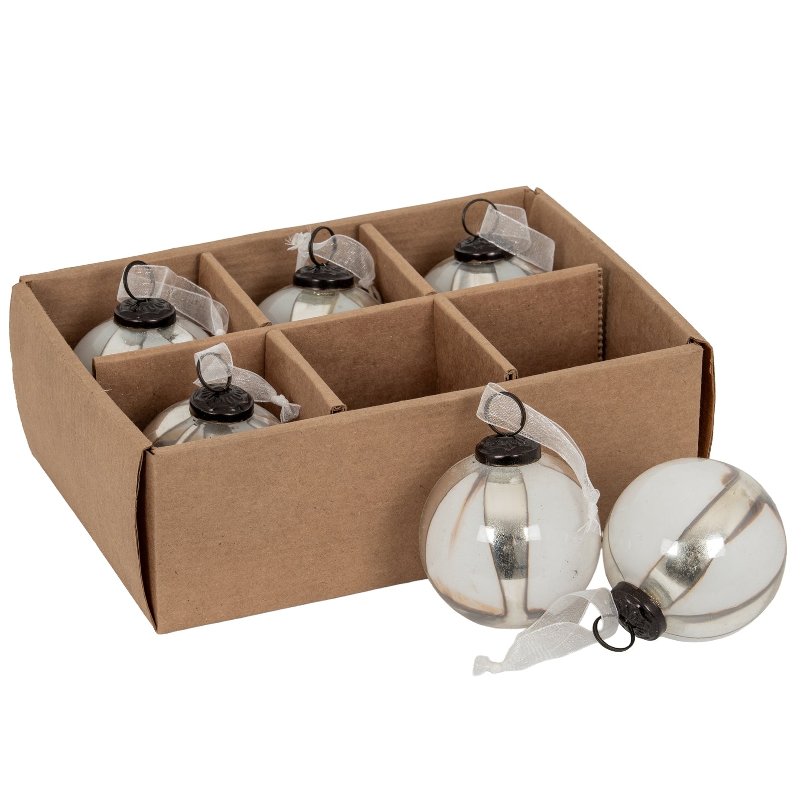 Coffee Ombre Set Of 6 Baubles_1579