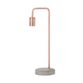 Copper Industrial Lamp With Stone Base_763