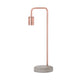 Copper Industrial Lamp With Stone Base_763