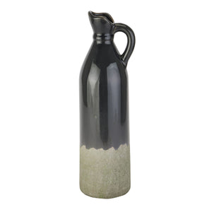 Decorative Tall Navy Stoneware Jug_1653