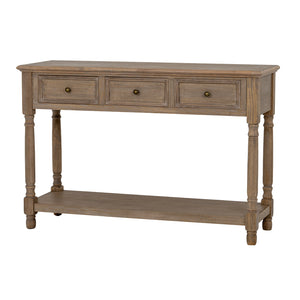 Delphine Collection 3 Drawer Console With Shelf [cid:24664-b]