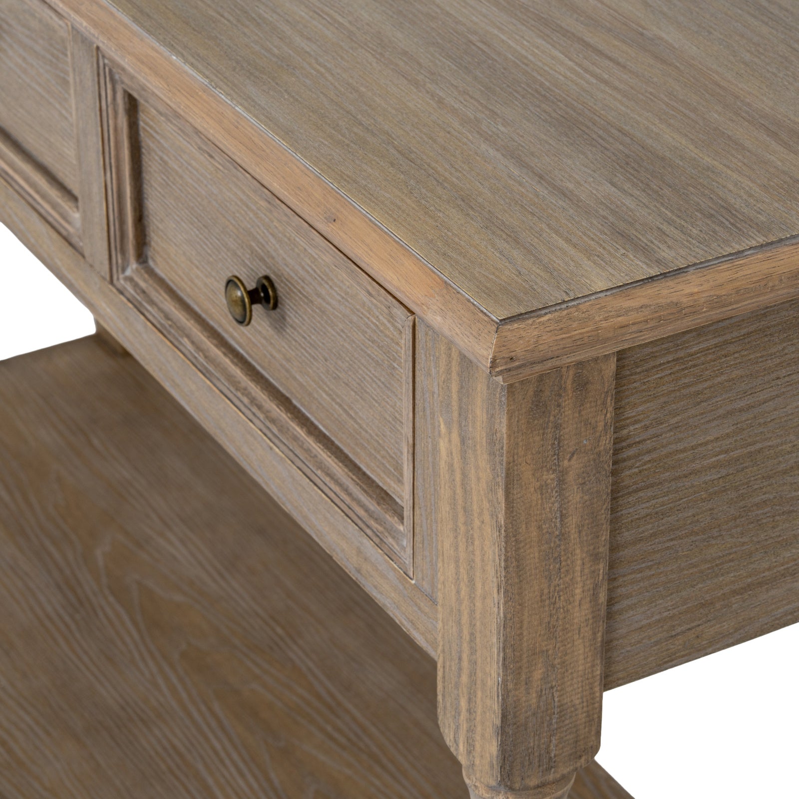 Delphine Collection 3 Drawer Console With Shelf [cid:24664-d]