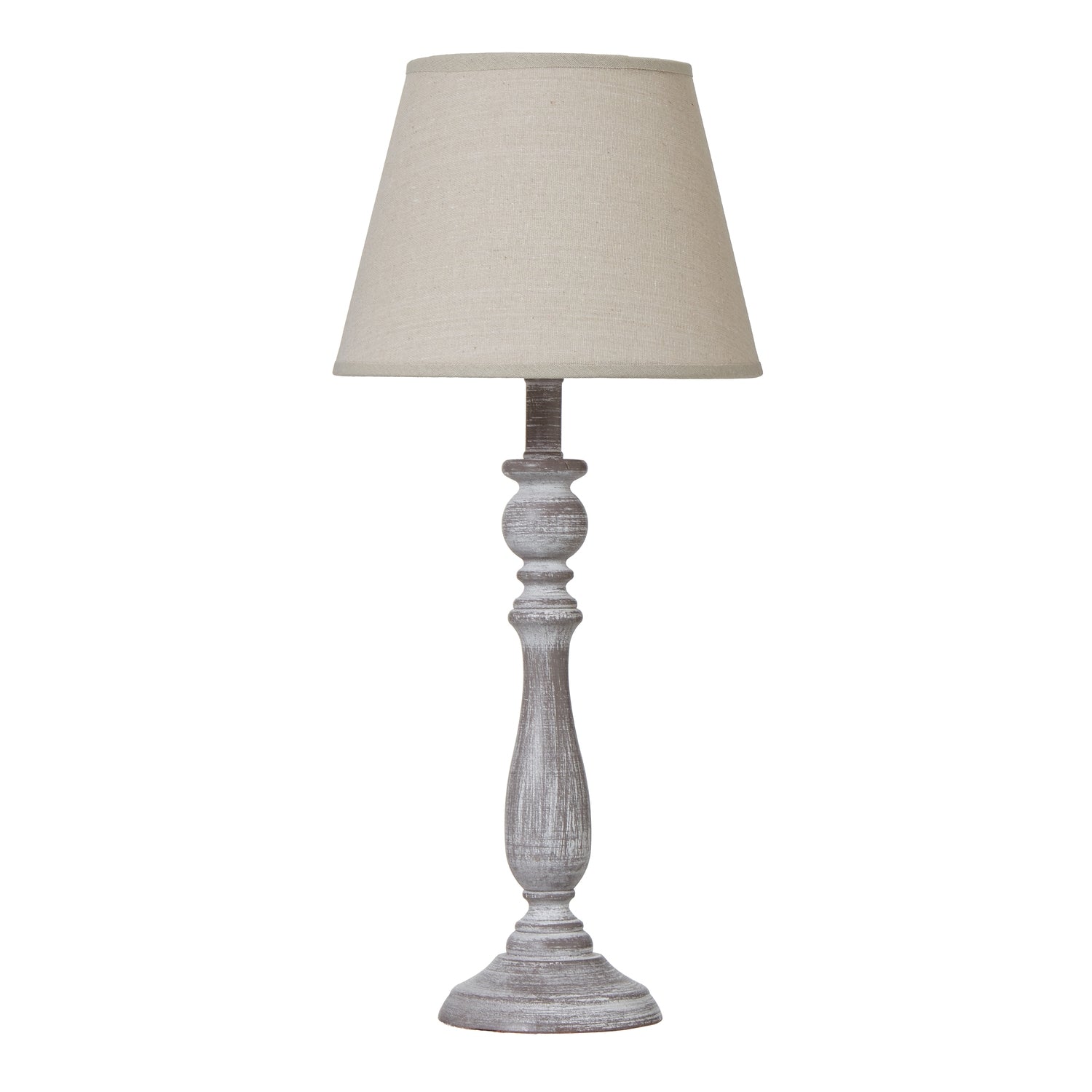 Dunum Column Table Lamp With Linen Shade_782