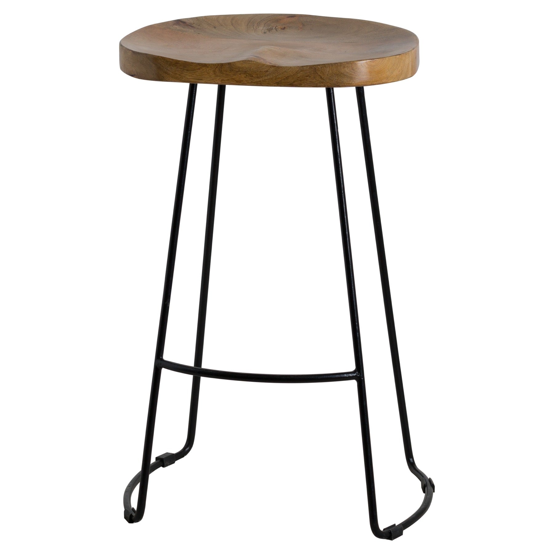 Franklin Hardwood Shaped Bar Stool_311