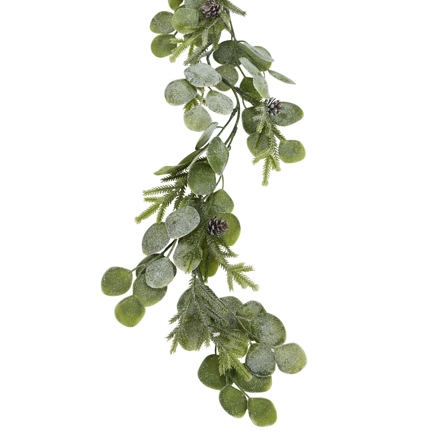 Frosted Pine And Eucalyptus Garland_4836