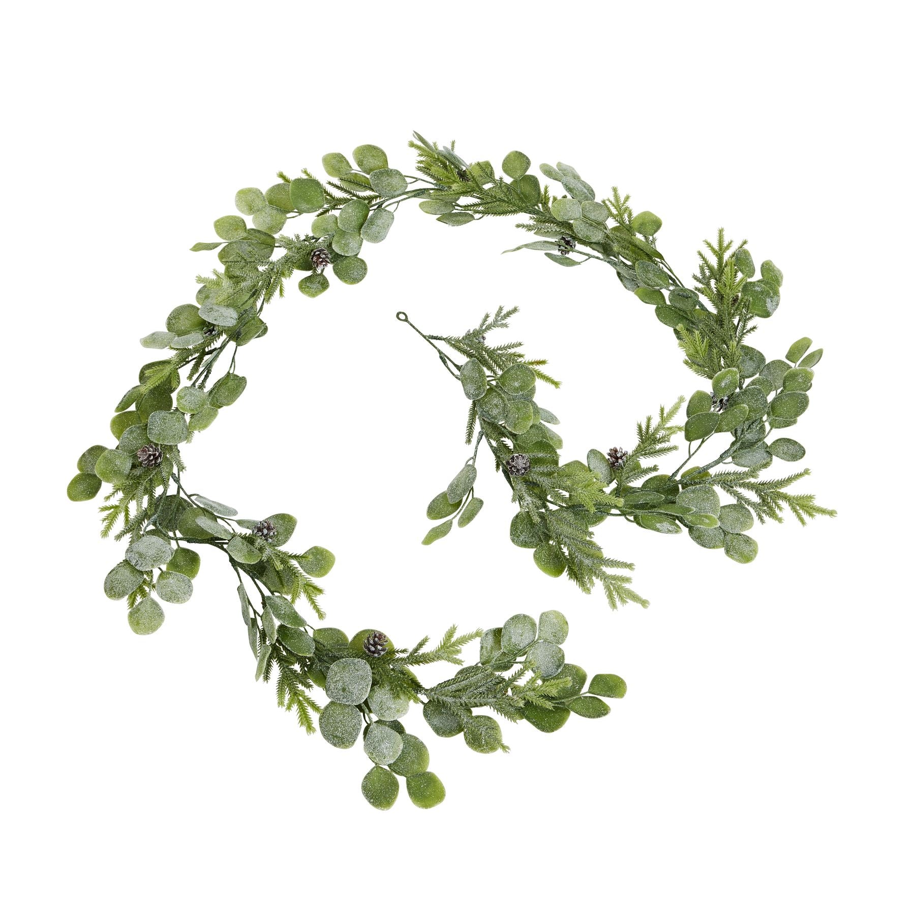 Frosted Pine And Eucalyptus Garland_4835