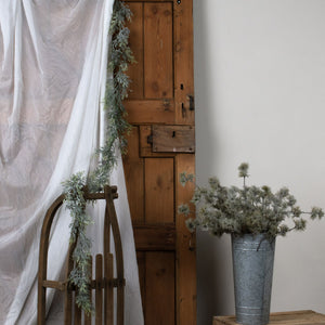 Frosted Pine Garland With Pinecones_4847
