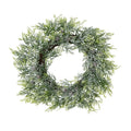Frosted Pine Wreath With Pinecones_4858