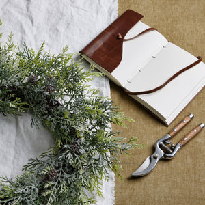 Frosted Pine Wreath With Pinecones_4862