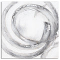 Galaxy Silver And Grey Hand Painted Canvas_3831