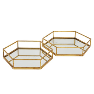 Hexagon Set Of Two Trays_1772