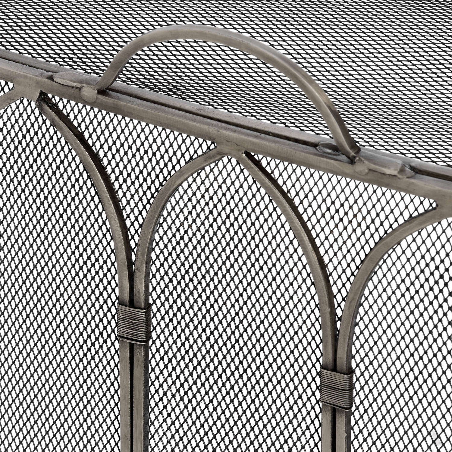 Gothic Antique Pewter Firescreen_4312