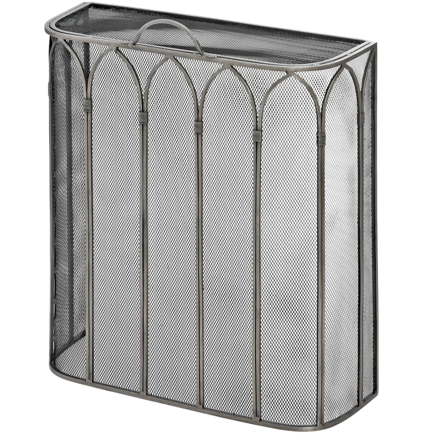 Gothic Antique Pewter Firescreen_4311