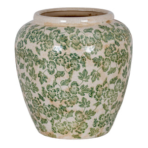 Large Green Clover Olpe Vase [cid:24733]