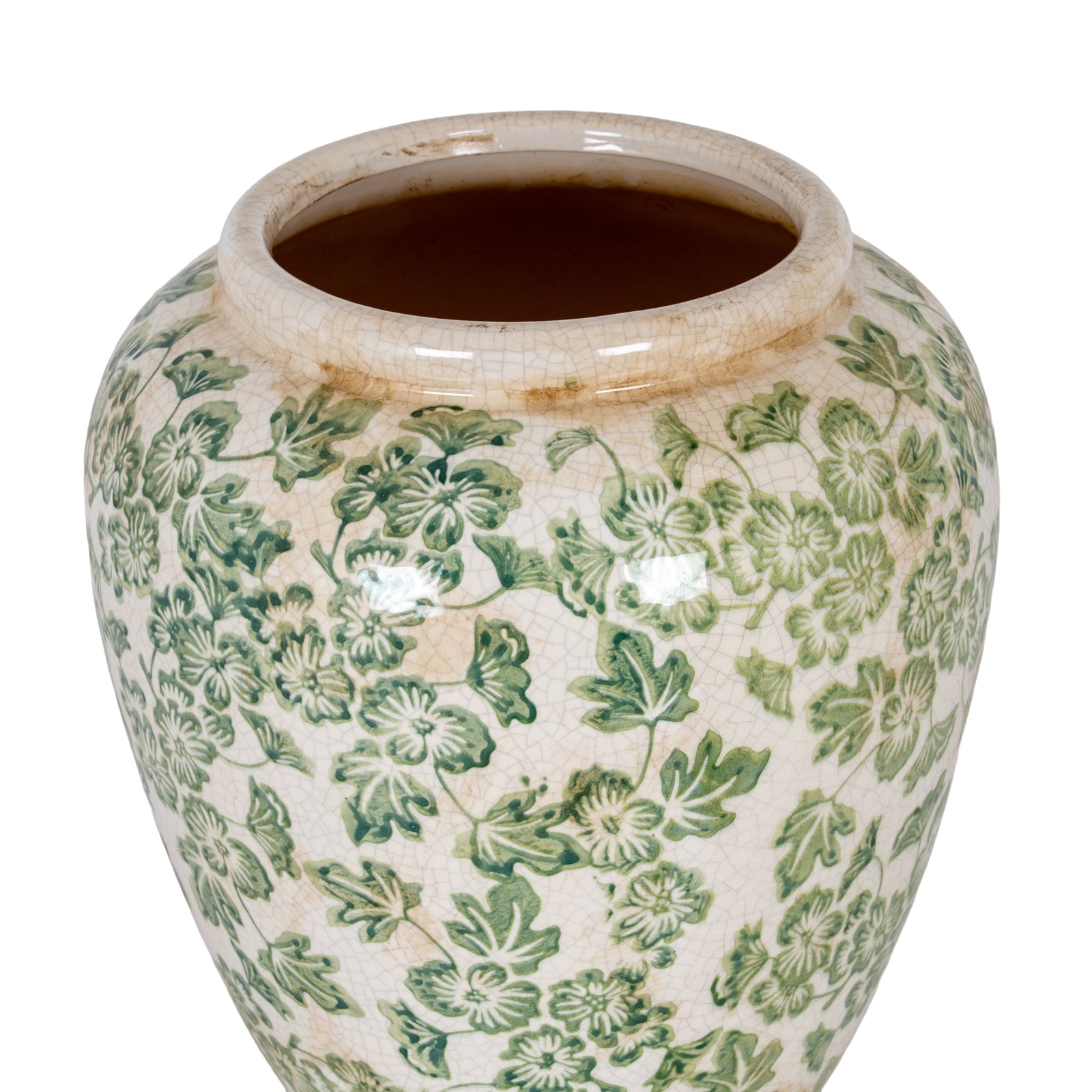 Small Green Clover Olpe Vase [cid:24732-a]