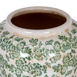 Large Green Clover Olpe Vase [cid:24733-a]