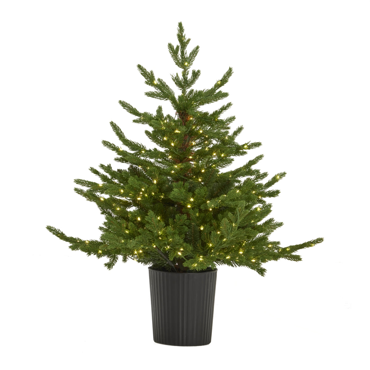Green Forest Fir Pre-Lit Led 300L Christmas Tree In Pot_809