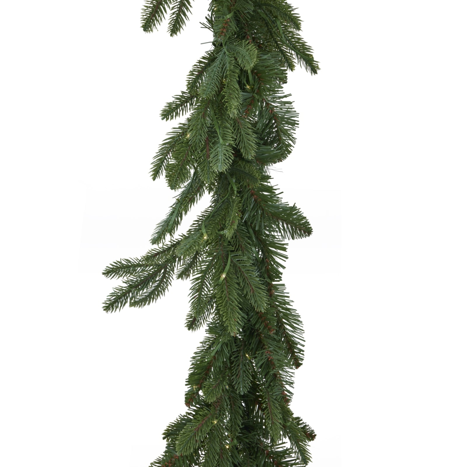 Green Pre-Lit Woodland 200 Led Fir Christmas Garland_813
