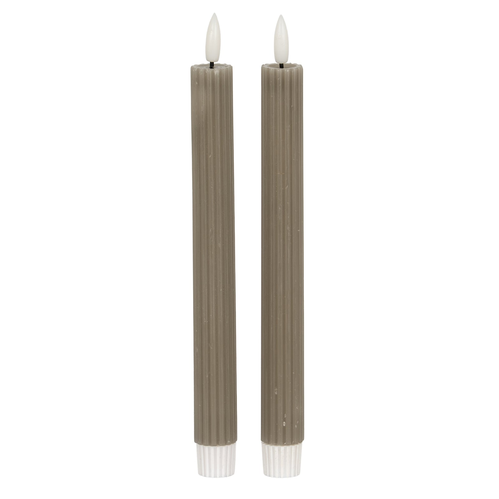 Luxe Collection Natural Glow Ribbed Taper Candles_2348
