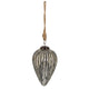 Grey Metallic Collection Large Cone Bauble_1781