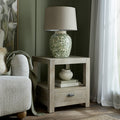 Haldon Collection 1 Drawer Side Table With Shelf [cid:24674]