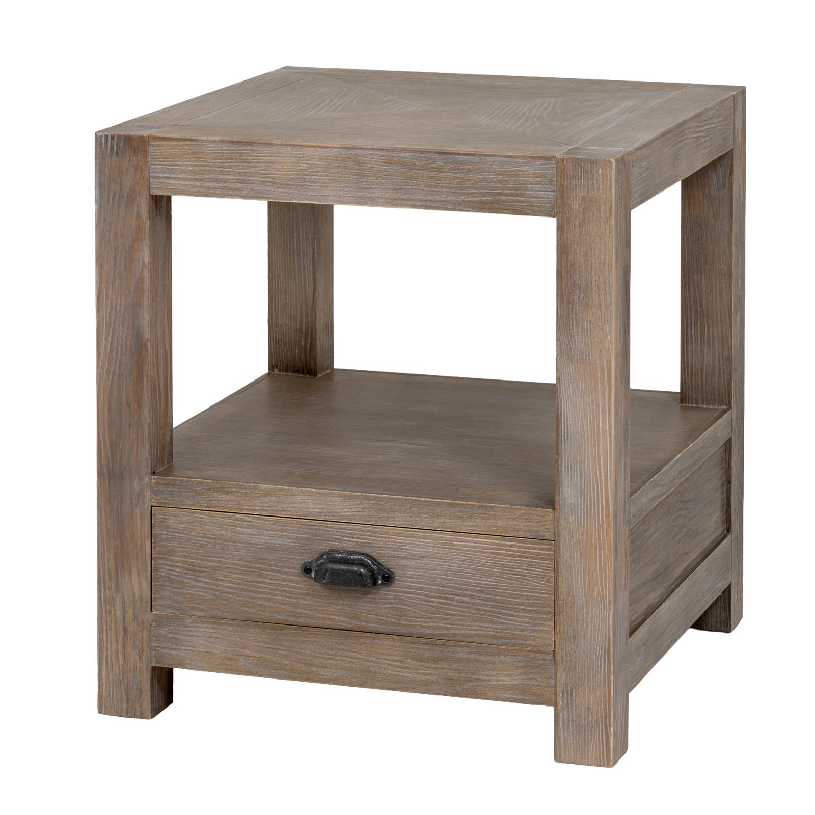Haldon Collection 1 Drawer Side Table With Shelf [cid:24674-b]