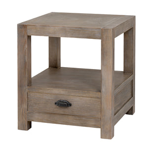 Haldon Collection 1 Drawer Side Table With Shelf [cid:24674-b]