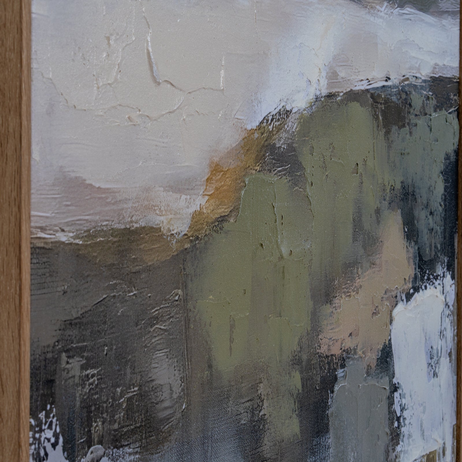 Hillside View Hand Painted Canvas in Frame [cid:24707-b]