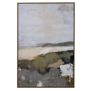 Hillside View Hand Painted Canvas in Frame [cid:24707]