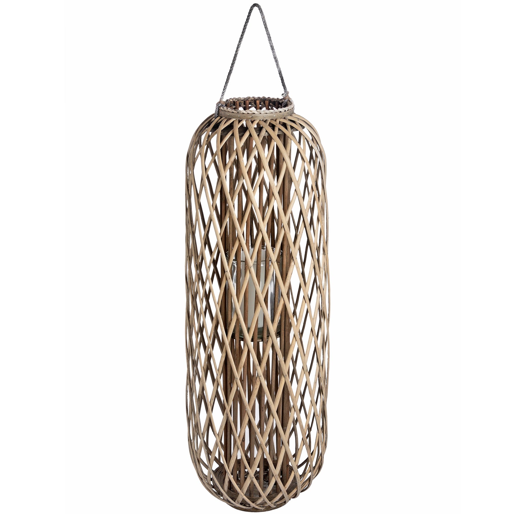 Huge Standing Wicker Lantern_1801