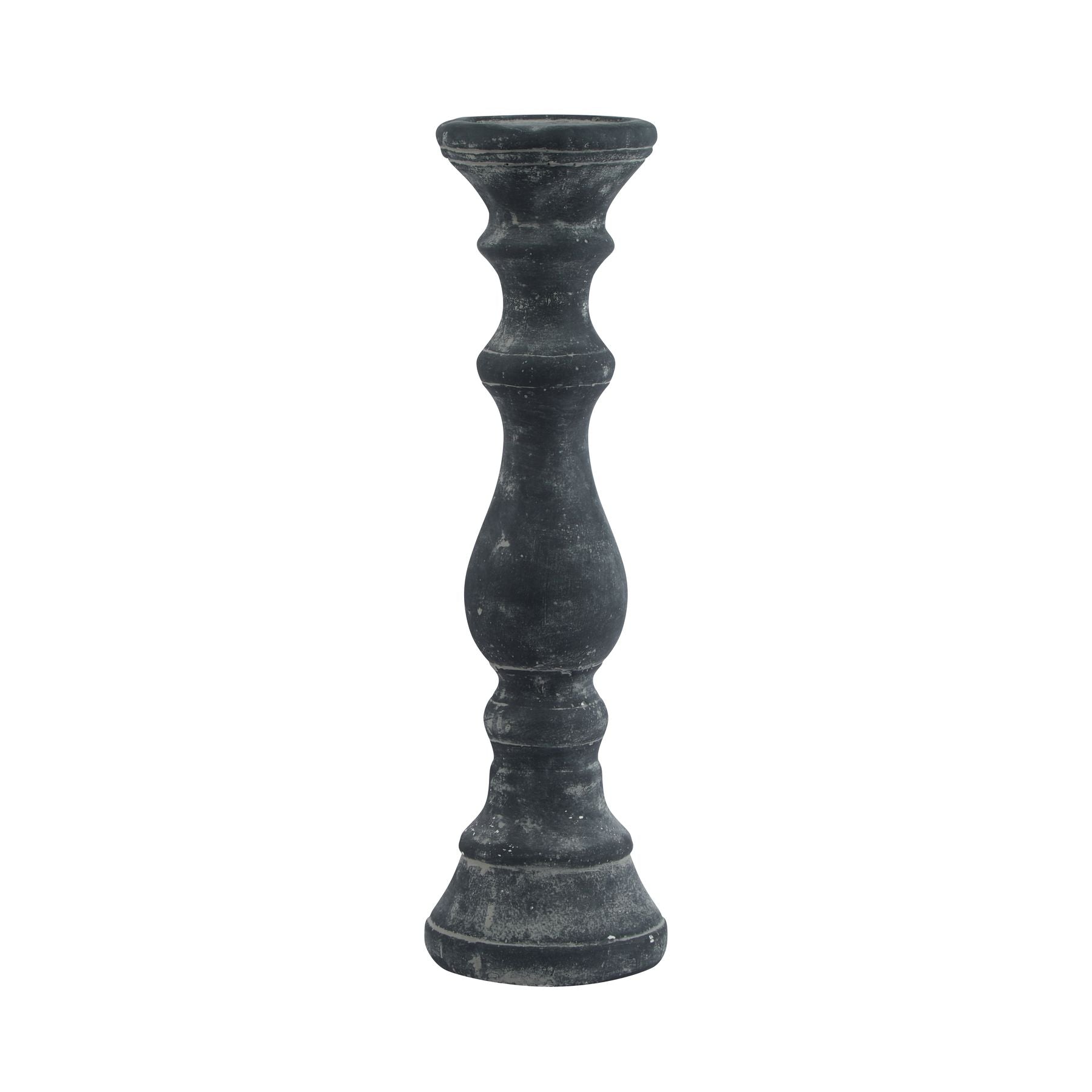 Amalfi Grey Column Candle Holder_1286