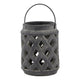 Amalfi Grey Lattice Lantern_693