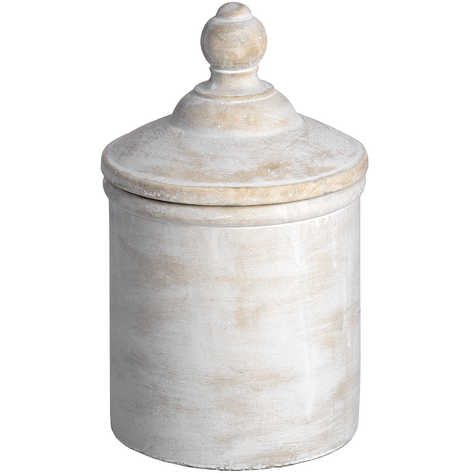 Antique White Cannister_1843