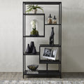 Large Black Multi Shelf Unit_337