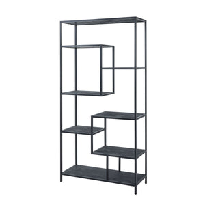 Large Black Multi Shelf Unit_334