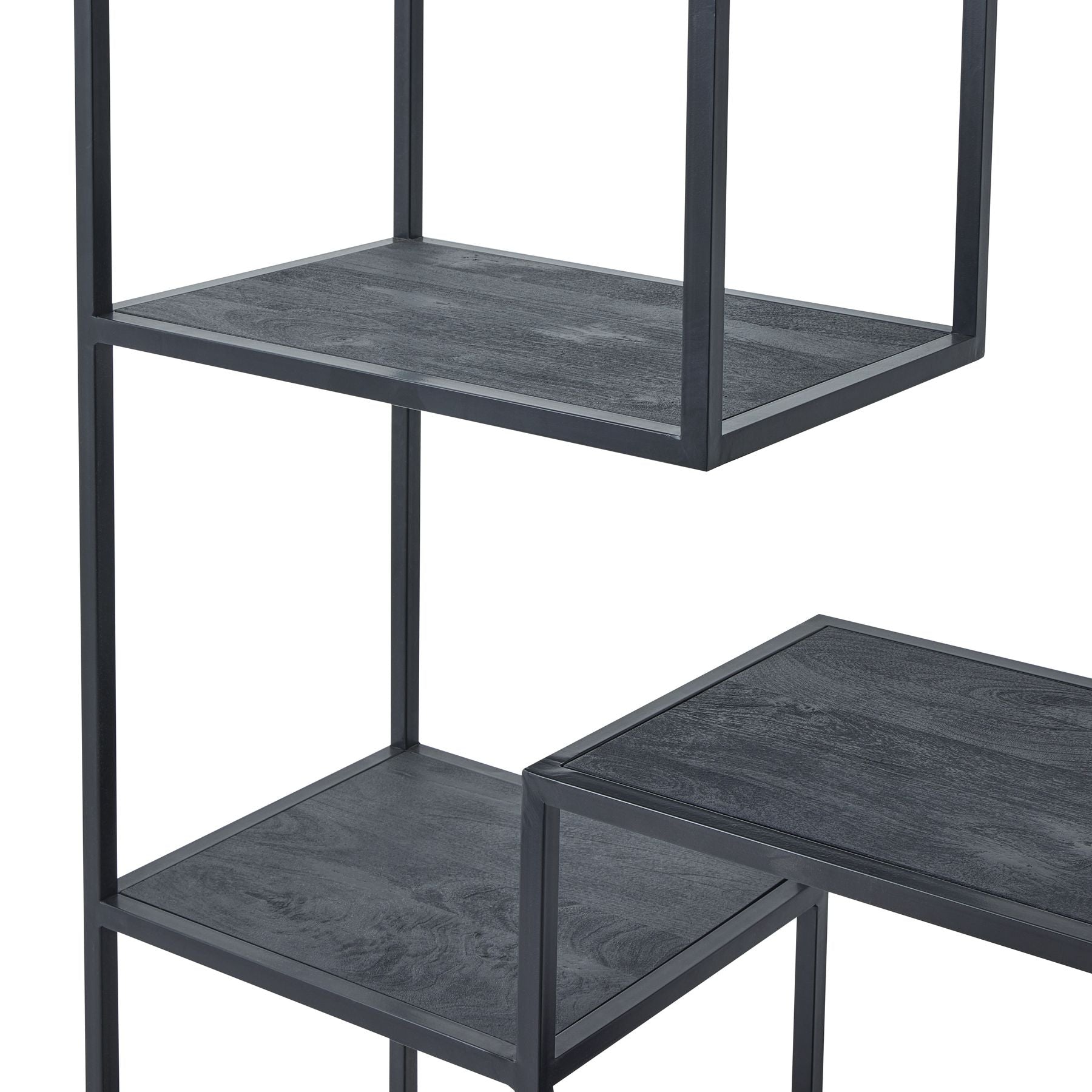 Large Black Multi Shelf Unit_335