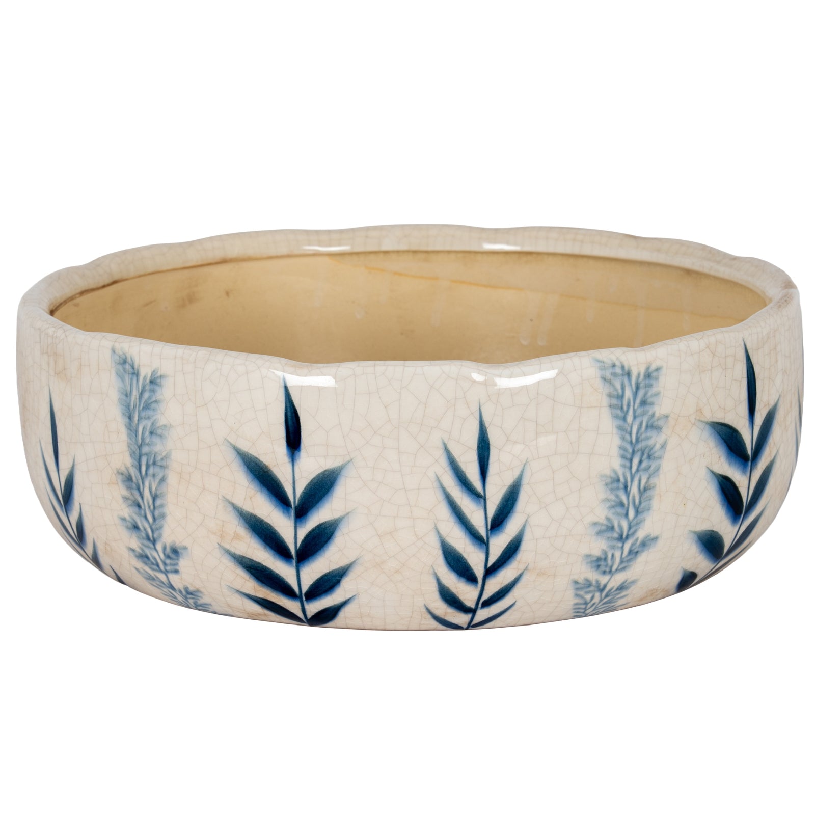 Large Blue Flora Bowl Pot [cid:24726]
