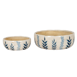 Large Blue Flora Bowl Pot [cid:24726-b]
