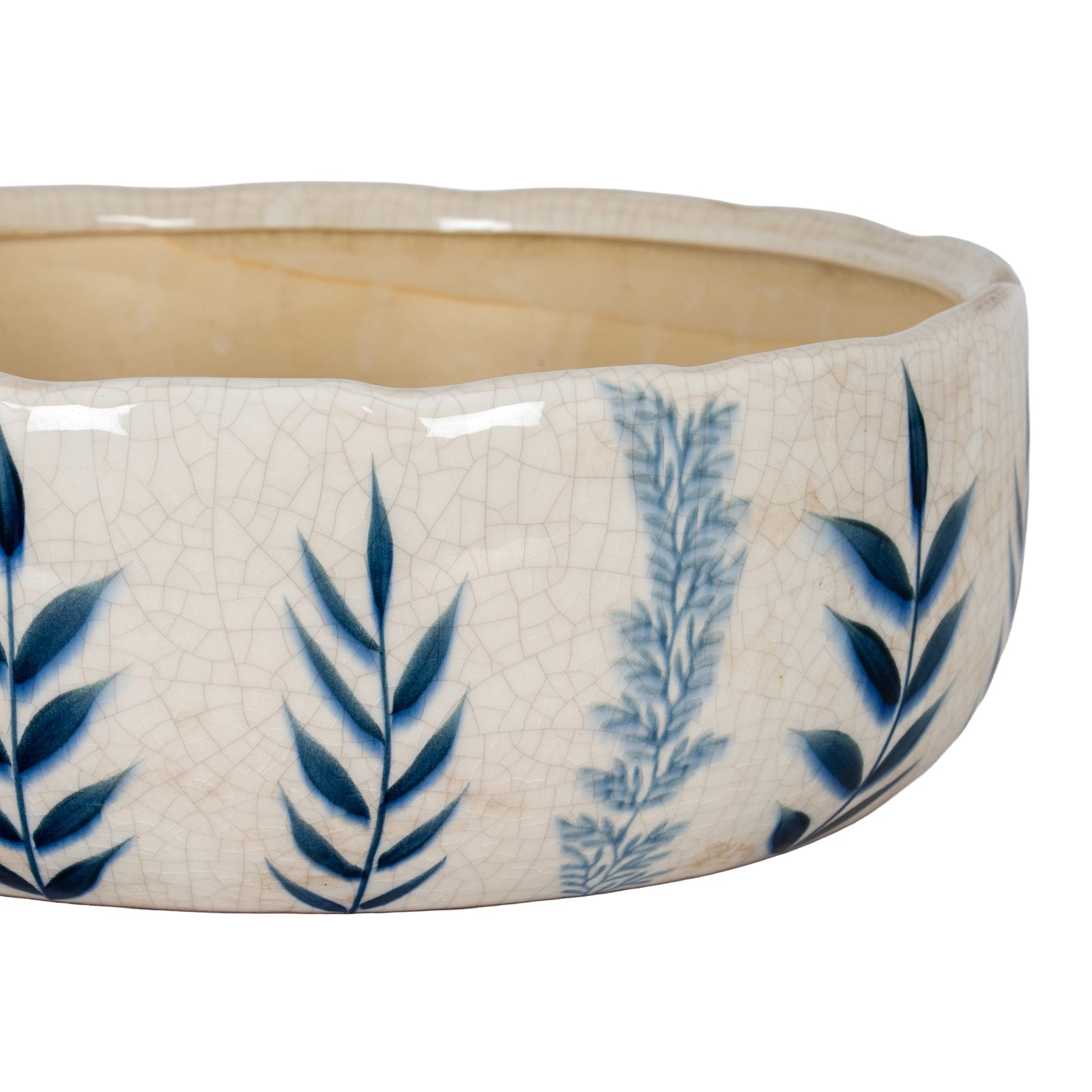 Large Blue Flora Bowl Pot [cid:24726-a]