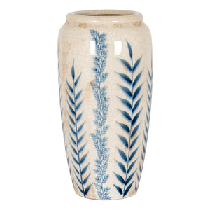 Large Blue Flora Tall Olpe Vase [cid:24715]