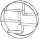 Large Circular Silver Wall Hanging Multi Shelf_338