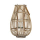 Large Ellipse Wicker Lantern With Glass Holder_866